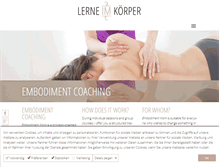 Tablet Screenshot of lerne-im-koerper.de